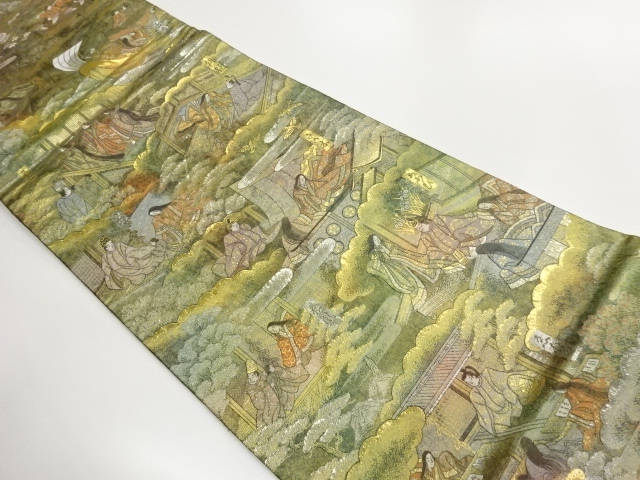 JAPANESE FUKURO OBI / WOVEN  THE TALE OF GENJI